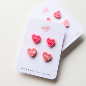 Be Mine Candy Heart Stud Pack