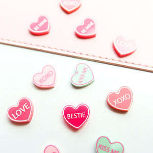 Kiss Me Candy Heart Stud Pack