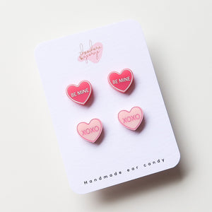 Be Mine Candy Heart Stud Pack
