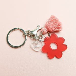 Cherrie ‘XOXO’ Flower Keychain