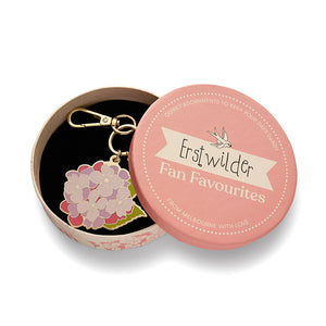 Heartfelt Hydrangea Key Ring