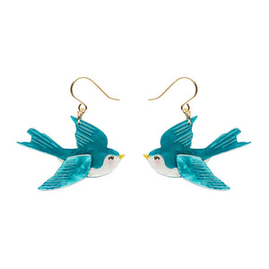 Graceful Swallow Drop Earrings